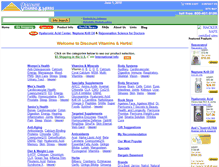Tablet Screenshot of discount-vitamins-herbs.net